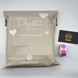 Eco Friendly Custom LOGO Printed Nude Mailing Bags Biodegradable Matte Beige Poly Shipping Mailer for Clothing - Product Image 1