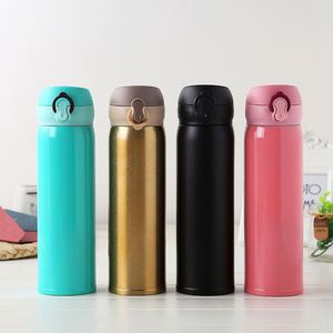 แก้วเก็บความเย็นสแตนเลส 304 ขนาด 500 มล. พร้อมโลโก้สั่งทำ ดีไซน์ฝาปิดแบบเด้งขึ้นพร้อมตัวล็อค สำหรับงานโฆษณา - Product Image 3
