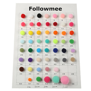 PomPom บอลขนฟูขนาดเล็ก8/10/15/20/25/30มม. ปอมปอมปอมปอม3ซม. ทำมือสำหรับงานฝีมือ DIY อุปกรณ์เย็บผ้าตกแต่งบ้าน - Product Image 1