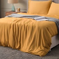 100% bambou Viscose 4pc ensemble de draps de lit en bambou draps de bambou avec poches profondes de 17"