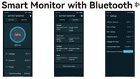 Lifepo4 tampilan Monitor baterai Multi Cell Tester dengan Voltmeter Alarm Panel Bluetooth untuk Motor Lithium tipe laut