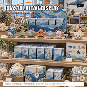 Figuras de Animales Marinos de Vinilo Suave Personalizadas, Ballena, Tortuga, Pulpo, Juguetes de Diseño, Caja Sorpresa Coleccionable, Fabricante OEM - Product Image 5