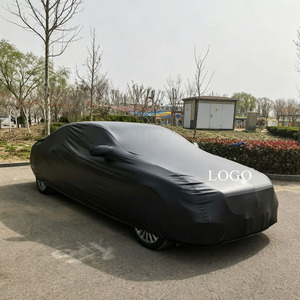 Housse de <span class=keywords><strong>voiture</strong></span> en PU élastique, protection UV extérieure, <span class=keywords><strong>anti</strong></span>-rayures, isolation thermique, imperméable, résistante au soleil, housse de carrosserie automobile - Product Image 3