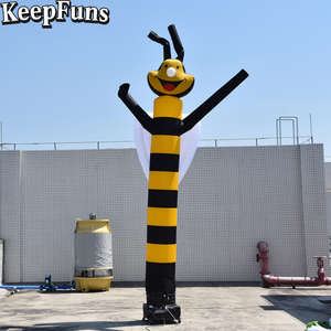 KeepFuns a forma di ape ballerino gonfiabile modello pubblicitario attività di drenaggio gonfiabile modello di oggetti di scena promozionali all'aperto - Product Image 1