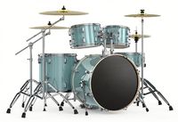 Kit de batterie rose 5 fûts + 2/3/4 cymbales avec support et pédales, batterie métallique Jazz Rock OEM en gros pour débutants, enfants, studio et scène