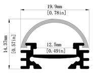 Profilé en aluminium extrudé 6063-T5 pour bandes LED, décorations, service de découpe LS-061