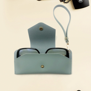 <span class=keywords><strong>Lunettes</strong></span> portables étui à <span class=keywords><strong>lunettes</strong></span> de soleil avec boucle de <span class=keywords><strong>ceinture</strong></span> porte-clés lecture <span class=keywords><strong>lunettes</strong></span> pochette porte-manchon pour extérieur en cuir PU - Product Image 3