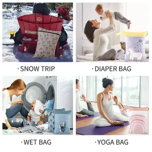 Happyflute Usine En Gros Bébé <span class=keywords><strong>Couche</strong></span> Lavable Sac Humide Étanche Trousse <span class=keywords><strong>De</strong></span> Maquillage Voyager Gym <span class=keywords><strong>Couche</strong></span> Pour Piscine Natation Maillot <span class=keywords><strong>De</strong></span> <span class=keywords><strong>Bain</strong></span> - Product Image 3