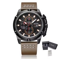 MEGIR Luxus Herren uhr Top Marke Mode Sport uhren für Herren Wasserdichte Quarz Armbanduhr Leder uhr hohe Qualität