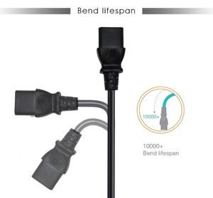 Câble d'alimentation CA de remplacement pour ordinateur, 1,0 mm 0,75 mm, pour extérieur, rallonge UPS, cordon d'alimentation CA 3 broches - Product Image 4