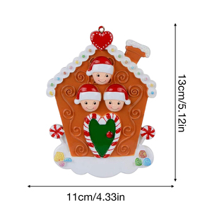 Mô hình đồ trang trí Giáng sinh hình ông già Noel và tuần lộc dễ thương, làm bằng nhựa resin, treo cây thông Noel, quà tặng trang trí nhà cửa - Product Image 4