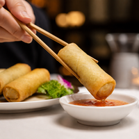 BRC Certified Premium 40g Lumpia Sayuran Renyah Gulungan Tangan dengan Teknologi IQF
