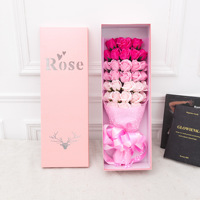 Cadeau de luxe pour la Saint-Valentin Savon de bain parfumé décoratif multicolores fait à la main Bouquet de fleurs de rose