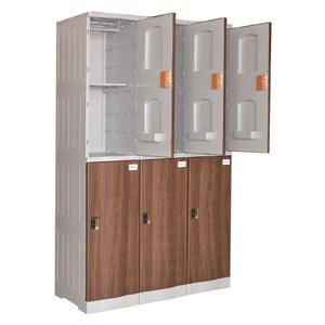 Youbai 6 Cửa ABS Nhựa Lưu Trữ <span class=keywords><strong>Locker</strong></span> Tủ Không Thấm Nước Phòng Tập Thể Dục Trường Tập Thể Dục <span class=keywords><strong>Locker</strong></span> Ngoài Trời Bằng Gỗ Màu Sắc Cho Siêu Thị - Product Image 2
