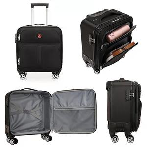18-inch Lightweight Trolley Bag Luggage Oxford Boarded Case <b>Mini</b> Password Cabin Weekender Bag <b>Roller</b> Bag Spinner Suitcase - Product Image 2