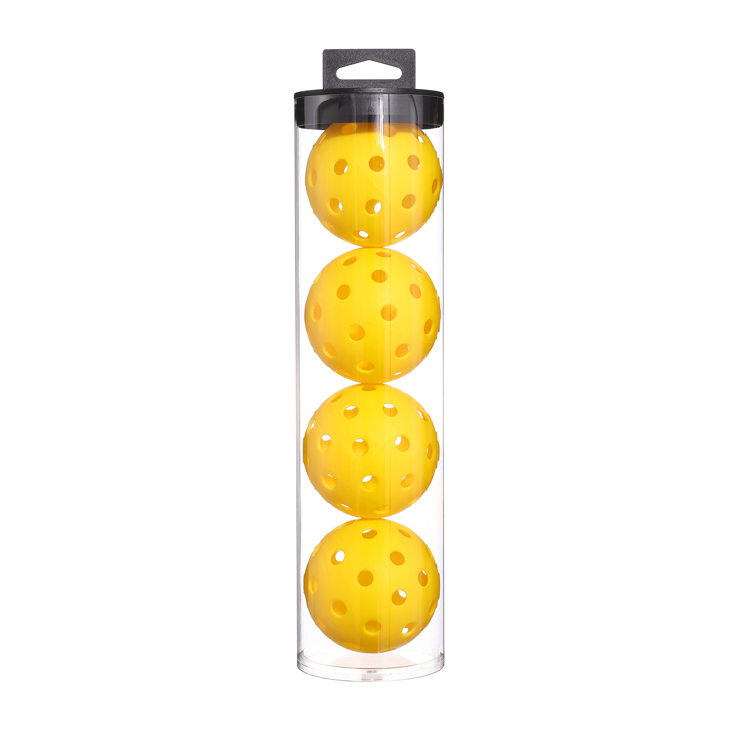 4 x balles 40 trous [Jaune] [Emballage seau plastique]