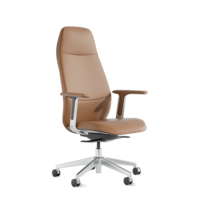 Meubles de bureau modernes, chaises de bureau de direction ergonomiques de luxe en cuir pivotantes pour PDG