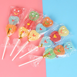 Venta al por Mayor <span class=keywords><strong>de</strong></span> Fábrica OEM, Deliciosos Piruletas en Forma <span class=keywords><strong>de</strong></span> Corazón con Carita Sonriente, Brochetas <span class=keywords><strong>de</strong></span> Frutas, Caramelos <span class=keywords><strong>de</strong></span> Goma - Product Image 3