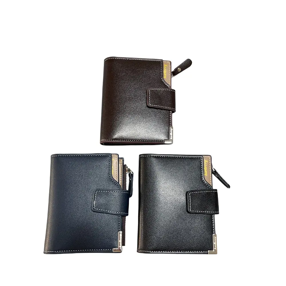 Hot Sale Brand wholesale Pu Leather Money Clip Men Carteira com slots de cartão multi