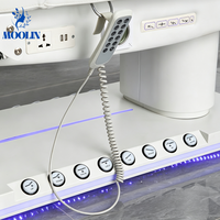 MOOLIN Nouvelle Arrivée Tables de Massage Électriques à Double Colonne pour Hôtels, Salons Commerciaux, Mobilier de Salon, 4 Moteurs, Lit de Beauté Ergonomique pour Spa