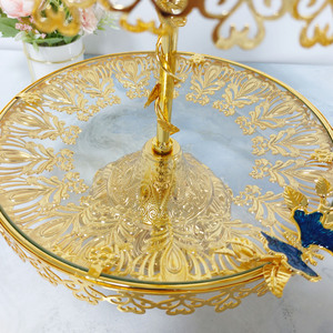 New Style Fruit <strong>Serving</strong> <strong>Plate</strong> Living Room Home <strong>Creative</strong> European-Style Tea Table Personalized Fashionable KTV Glass Cross-Border - Product Image 4