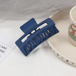 Pince à cheveux carrée en acrylique pour femmes et filles, 12 pièces, grande pince à cheveux, Simple poêle, coiffure de <span class=keywords><strong>bain</strong></span>, pour cheveux - Product Image 5