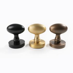 Maxery uovo <span class=keywords><strong>Vintage</strong></span> manopola porta in ottone spazzolato antico manopola porta di lusso in ottone massiccio passaggio maniglia manopole per mobili - Product Image 2