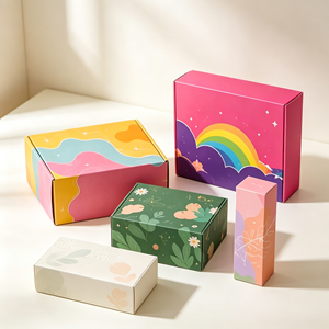 Boîtes rigides personnalisées imprimées avec logo, emballage cadeau artisanal, doublure en éponge, forme rectangulaire, impression quadricolore, feuille d'argent - Product Image 5
