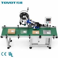 Machine d'étiquetage automatique à grande vitesse double face, applicateur d'étiquettes adhésives pour bouteilles, boîtes, contenants, emballages, certifiée CE, OEM