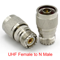 Adaptateur RF coaxial 50 ohms en laiton, connecteur mâle N vers prise femelle UHF SO-239 SO239, bornes de câble