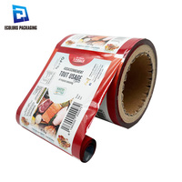 Rouleau de film métallisé laminé à faible MOQ, imprimé sur mesure, thermoscellable, 20 microns, pour emballage alimentaire de fruits secs, d'ananas et de biscuits géants