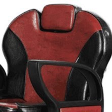 Chaise de coiffure HZ8750R noire et rouge, réglable en hauteur, mobilier de salon commercial - Product Image 2