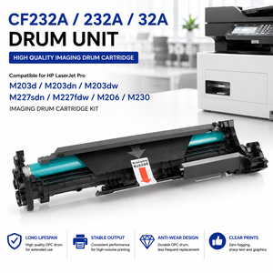 Unidad de Tambor XinYu CF232A 232A 32A para <span class=keywords><strong>HP</strong></span> <span class=keywords><strong>LaserJet</strong></span> <span class=keywords><strong>Pro</strong></span> M203d <span class=keywords><strong>M203dn</strong></span> M203dw M227sdn M227fdw M206 M230, Kit de Cartucho de Tambor de Imagen - Product Image 1