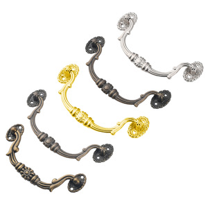 Chinese Style Zinc Alloy Drawer Handles Bar Shape Plated Durable <b>Cabinet</b> Furniture Hardware Accessory - Product Image 5