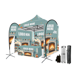 13x13 फीट वाटरप्रूफ प्रबलित टेंट कस्टमाइज्ड लोगो पोर्टेबल चंदवा आउटडोर वाणिज्यिक व्यापार शो गज़ेबो तह - Product Image 2