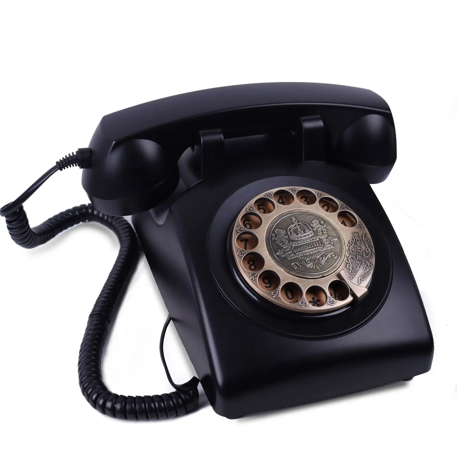 Retro Rotary Wählen Sie Heimtelefone klassisch Schnurtelefon Festnetz Vintage Telefon altmodische elektrische Ausrüstung für Heim büro