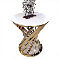 Table basse moderne simple en métal et marbre, style italien, luxe minimaliste, prix raisonnable, sur mesure