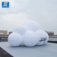 Bulle géante Nuage Sculpture d'art Décoration artistique gonflable Ballon nuage gonflable