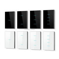 Échantillon Gratuit – Interrupteur Intelligent Zigbee/Wi-Fi 2 Voies 100V-240V US/AU 1/2/3/4 Gang – Contrôle via l'Application Tuya