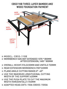Meilleure <span class=keywords><strong>table</strong></span> de travail du bois <span class=keywords><strong>pas</strong></span> chère 2600 mm Planche en bois <span class=keywords><strong>Table</strong></span> de <span class=keywords><strong>scie</strong></span> coulissante multifonction Outils de travail du bois - Product Image 2