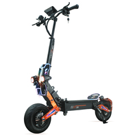 Trottinette électrique pour adultes D5 12 pouces en alliage d'aluminium, frein à disque hydraulique, double suspension, batterie 35AH, autonomie de 120 km, batterie amovible
