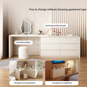 Miroir de coiffeuse <span class=keywords><strong>vintage</strong></span> en verre pour enfant, mini, doré, 1 pièce, petite conception, table de maquillage pour chambre à coucher - Product Image 5