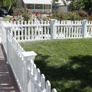 Anti UV Low Maintenance PVC White Fence Decorative <strong>Plastic</strong> Vinyl Picket Fence Panels Composite Fence - Product Image 6