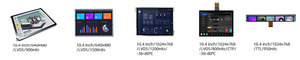 Écran TFT LCD haute luminosité 10,4 pouces 1024x768 1200 nits LVDS, large plage de températures - Product Image 5