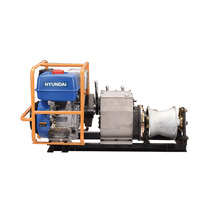Palan de levage portable à moteur diesel, treuil de traction à câble de 5 tonnes