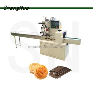 SN-600 embalagem horizontal automática para embalagem de pão máquina de embalagem de alimentos preço da máquina de embalagem de fluxo