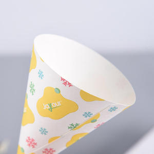 Vaso de papel desechable con asa CONDON KD2403 para conos de helado pequeños de verano, grado alimenticio, venta directa de fábrica - Product Image 4