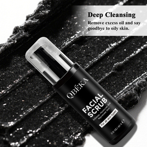<span class=keywords><strong>Exfoliante</strong></span> suave para hombre QBEKA, <span class=keywords><strong>exfoliante</strong></span> <span class=keywords><strong>facial</strong></span> con microperlas naturales, antiacné y minimizador de poros para pieles grasas y sensibles - Product Image 3