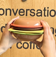 Ensemble bol et assiette à hamburger mignon et beau, assiette à dessert créative, bol à salade, vaisselle en céramique