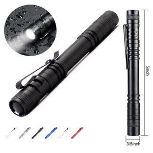 Clip Pen Light Portable Flashlight Pocket Penlight Torch